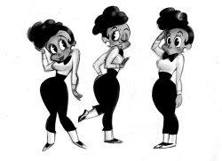 straightgeechiee:  lauryntrill:  bettybooplover:  Another Black Betty Boop.  she looks like Janelle. I love it.  This is Janelle 