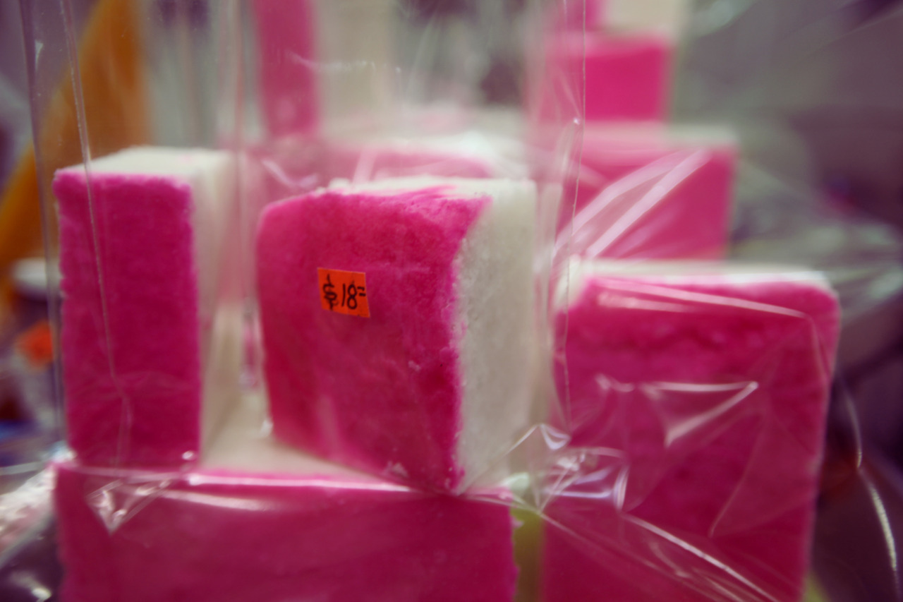 coconut — Neon pink coconut candy.