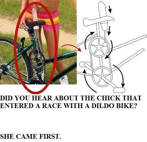 Bike a dildo on The World’s