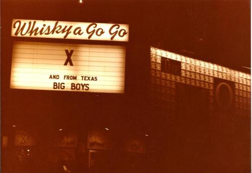 eracorrect:“X” and The Big Boys at the Whisky 1981