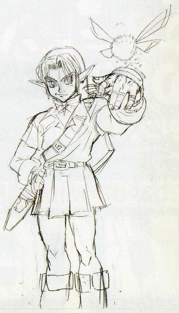 gameandgraphics:  Zelda: Ocarina of Time concept art (Nintendo 64, 1998). source