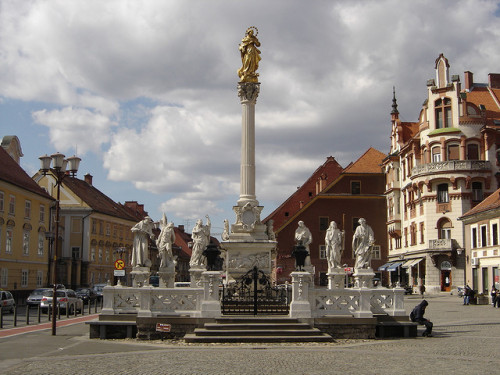 Glavni trg Square in Maribor, Slovenia (by Stefansdom).