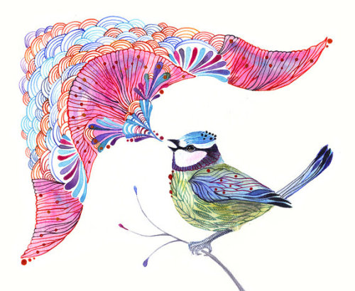 aplaceforart:  singing bird 