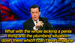 Stephen Colbert approves of women!