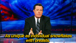 Stephen Colbert approves of women!