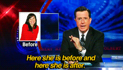 Stephen Colbert approves of women!