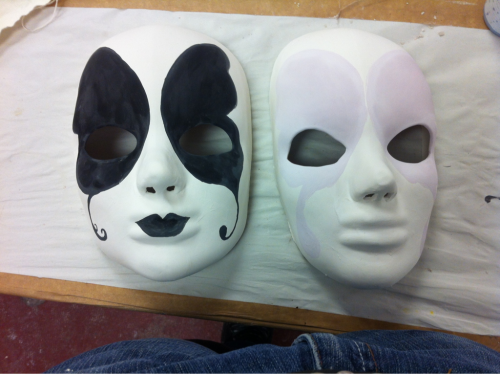 Some Of The Masks I'm Working On Today.