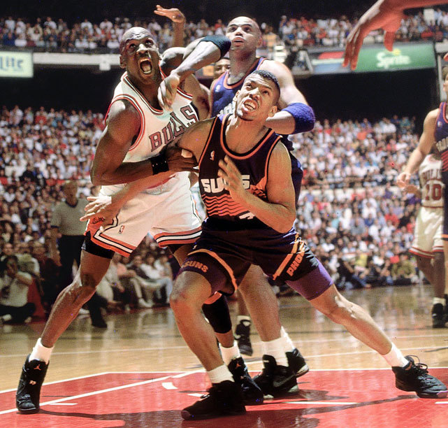 SI Photo Blog — Suns guard Kevin Johnson battles with Michael...