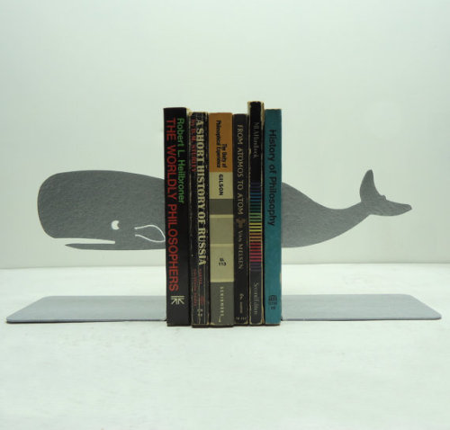 fuckyeahbookarts:Awesome Hand-crafted Bookends by KnobCreekMetalArts