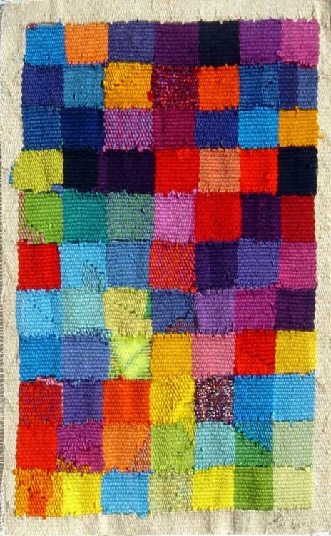 etsy:(via Diei multi coloured hand woven tapestry by emmajo on Etsy)