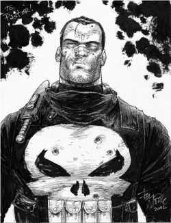 tonymoore:  Here’s a Punisher piece i did