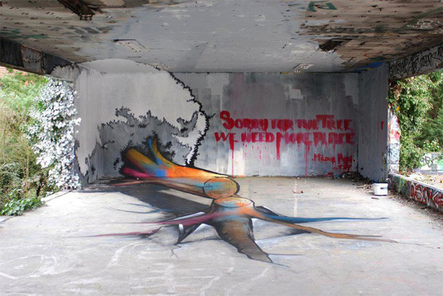 all-day-lifted-and-gifted:  gaksdesigns:  Anamorphic Graffiti   (via imgTumble)