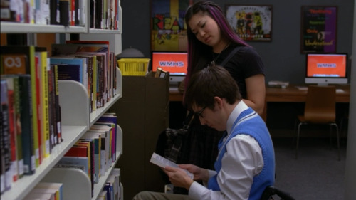 mzminola:Tina reads the name on the book aloud. I didn’t catch it.Artie says “He was the master of t