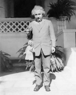 beakman:  Einstein with his marionette XD
