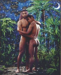 holyshitmyporncollection:  “David Et Jonathan (Jean-Yves Et Moussa)” by Pierre et Gilles (1976) 