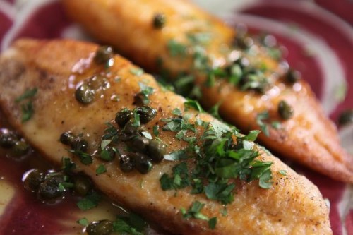 Fish Piccata
Piccata sounds fancy, but it’s just a simple pan sauce of white wine, capers and lemon juice. This recipe uses thin white fish filets instead of chicken to make the dish even faster to whip up.
Get the recipe!