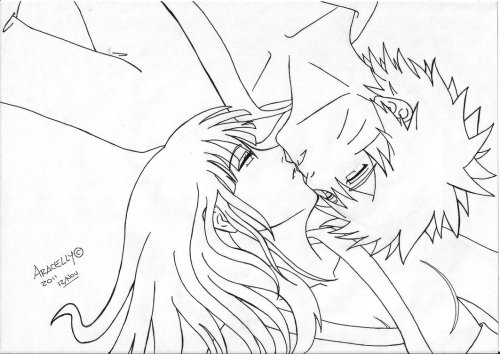 Porn photo NaruHina Lineart