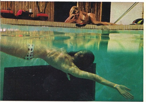 Porn  Ashlyn Martin, Playboy, January 1966, Pool photos