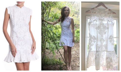 DIY Zimmermann Inspired Idyllic Applique dress. Photo Left: $1,160 Zimmermann Idyllic Applique dress