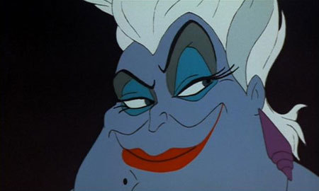 divineofficial:Ursula the sea witch from Disney’s The Little Mermaid, 1989 based on Divine (as Babs 