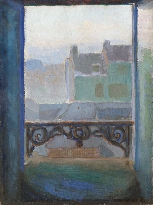 poboh:  View of Montmartre, Thorvald Erichsen. Norweigian (1868 - 1939) 