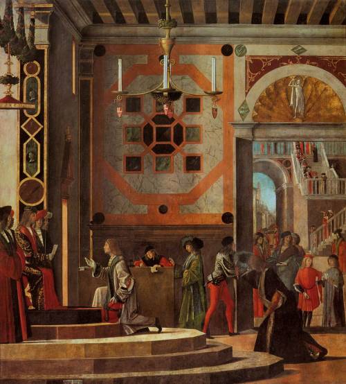 Departure of the Ambassadors, part of the Legend of Saint Ursula series, by Vittore Carpaccio, Galle