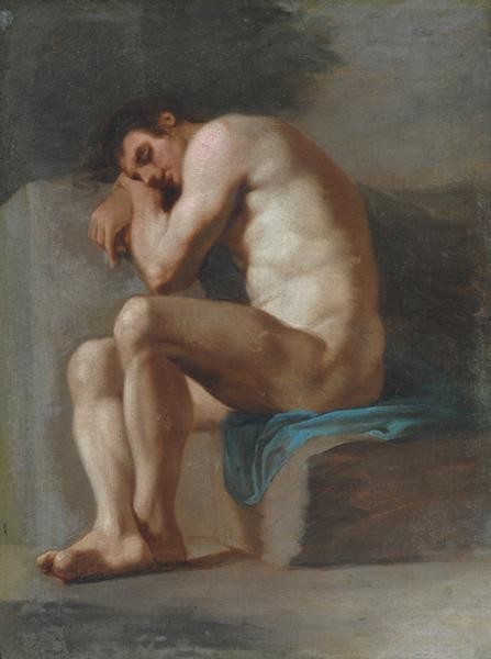 antonio-m:  Jeune homme assis, Pierre Subleyras 