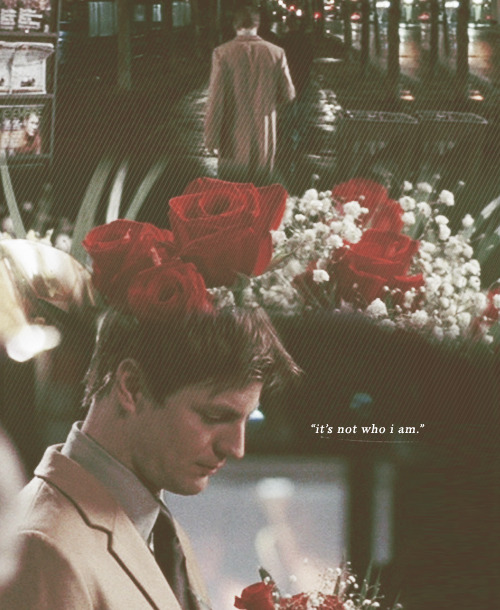 ohkate:“(sarcastically) Maybe I should send him a dozen roses.”“Why not?”“Because he’s not my wife. 