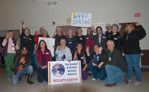 The 99Spring Non-Violent Direct Action Training at SHARE Outreach Center in Milford, NH, locally spo