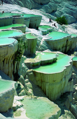 bluepueblo:  Natural Rock Pools, Pamukkale, Turkey photo via wish 