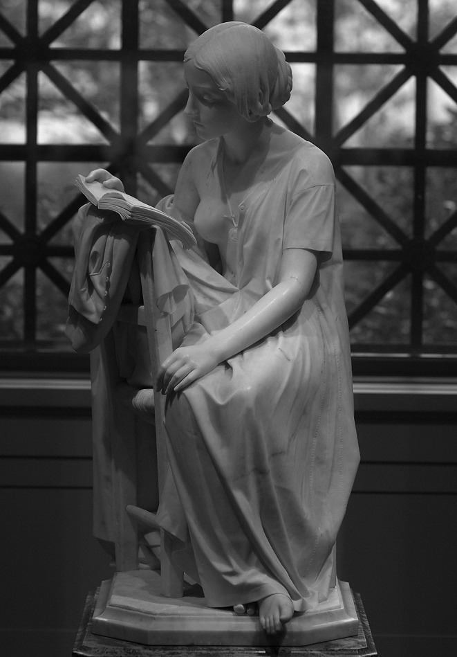 wasbella102:  MAGNI, Pietro - The Reading Girl (1856, National Gallery) 