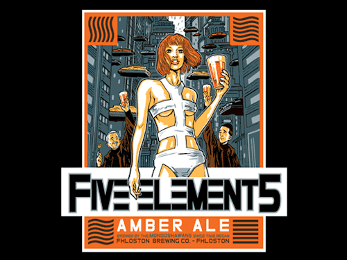 gamefreaksnz:  5 Elements Amber Ale USDพ 5 Elements Amber Ale t-Shirt. Inspired by the 5th Element please enjoy responsibly. - Mangalores should not drink alcohol. 