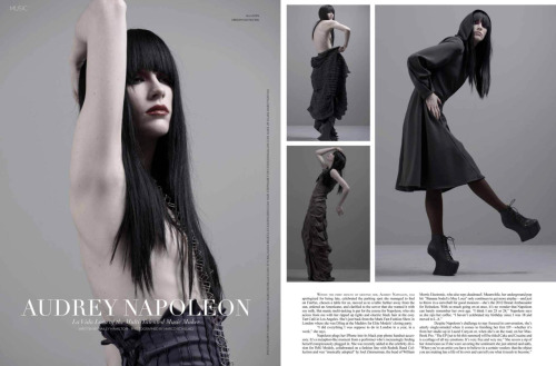 My work got printed in FLAUNT MAGAZINE. Featuring clothing by Kao Pao Shu with DJ Audrey Napoleon as