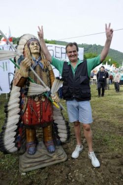 Roberto Calderoli (born 18 April 1956) is an Italian politician and a member of the Senate of Italy. He was a Minister without portfolio for Legislative Simplification in the Berlusconi IV Cabinet. 