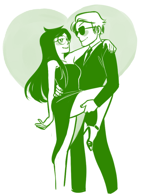 zu-art:Dave/Jade :D (I’m pretty much a multishipper when it comes to Homestuck, just a warning.)