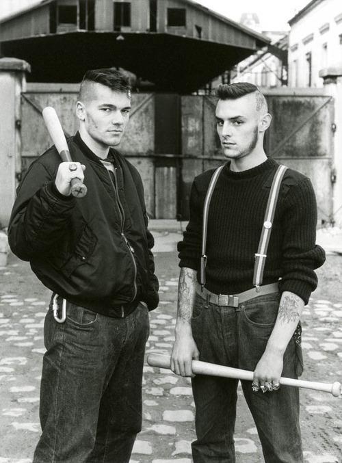 addictedtovanity:  Red Warriors antifascist street gang, Paris, 1980’s. 