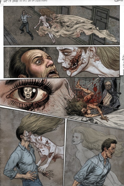 arcaneimages:  Glenn Fabry. Page from DC graphic novel I wrote called LOT 13. Six issues of pages like this and no word when or if DC plans to publish.  