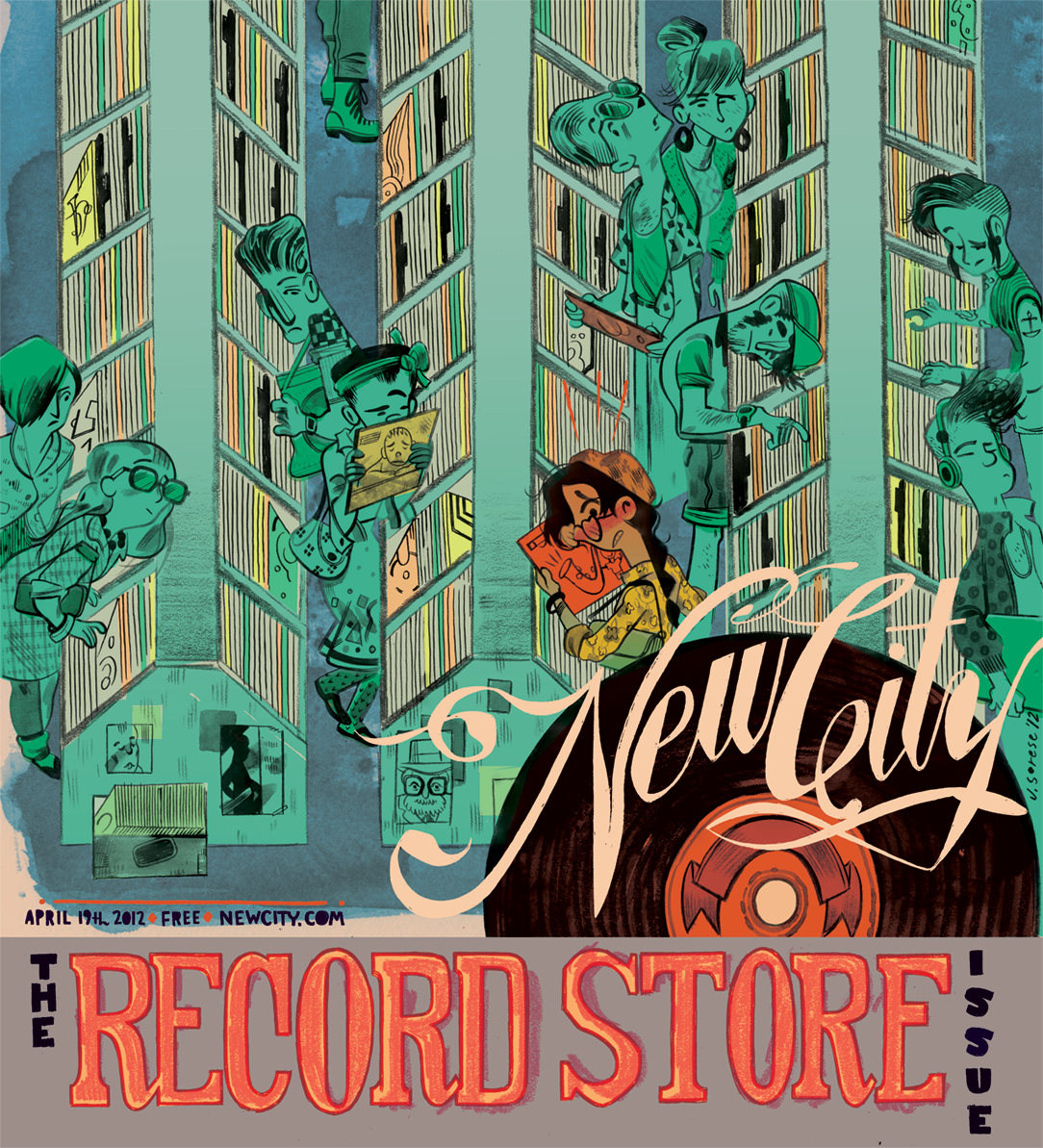 jeremysorese:  I drew my fifth NewCity cover this week! Pick a copy up Chicagoans! 