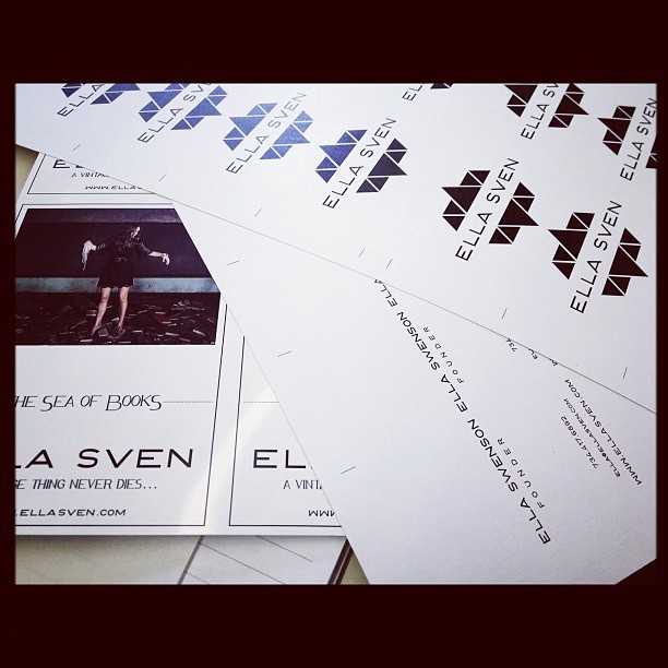 @ELLAunwound proofs! ellasven.com #ellasven #vintage (Taken with instagram)