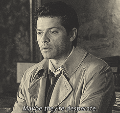 livebloggingmydescentintomadness:   #okay while this line is hilarious and whatnot #i actually read it as something a little bit sadder #because in this episode Dean is pushing everyone away #trying to make them WANT him to say yes so he’ll be gone #he