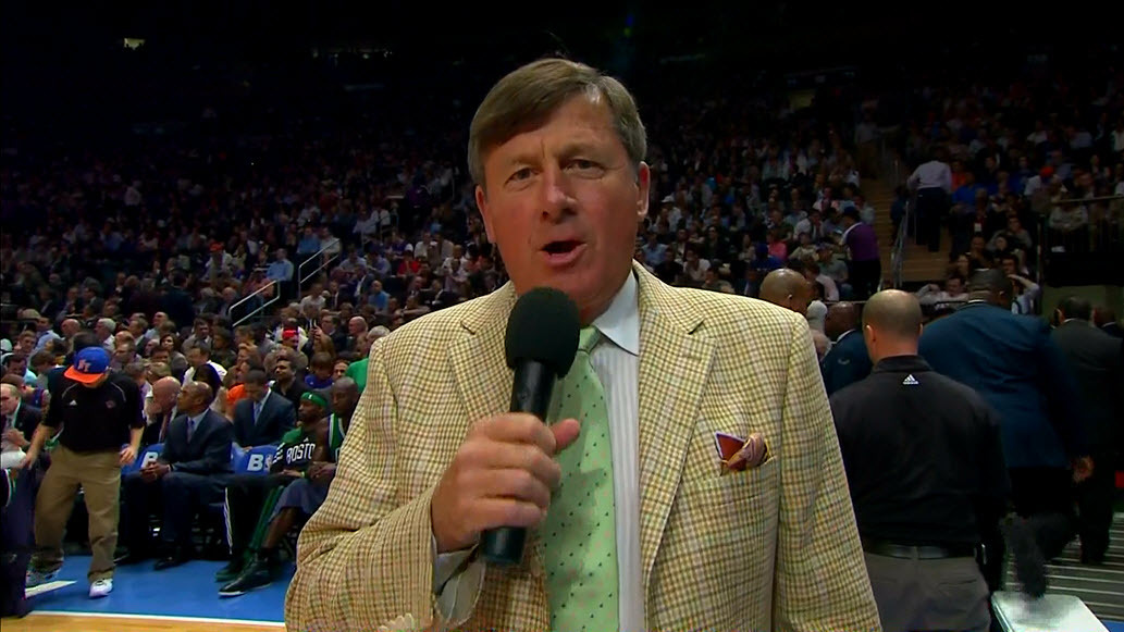 4/17/2012 - Celtics @ Knicks
Craig Sager 1st quarter sideline report