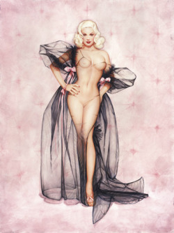 Atomic-Vintage-Muse:  Art By Olivia De Berardinis Model Mamie Van Doren 