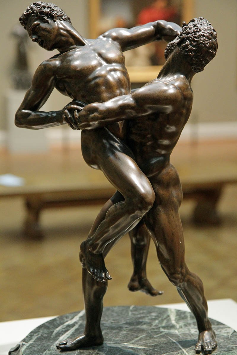 thisblueboy:Hercules and Antaeus, Italian, Copy after Giambologna, c.1625, The Institute