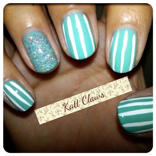 Stripes and Sparkles. I love me some sparkles. :)