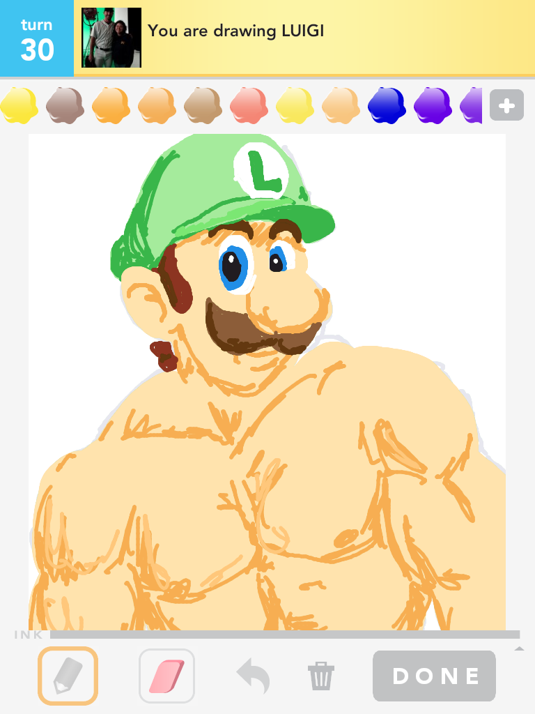 drawsumthin:  I didn’t have enough ink to add loose overalls playfully falling