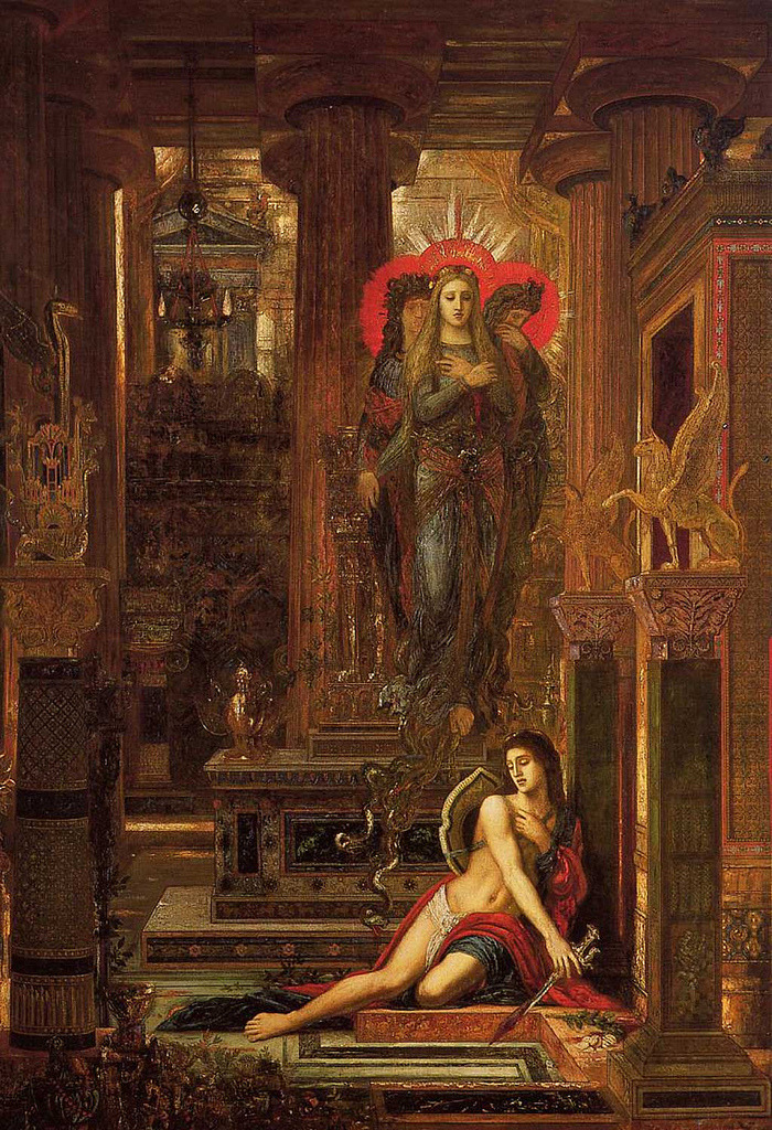 oldroze:  Gustave MOREAU (1826-1898) Oreste et les Erinyes 