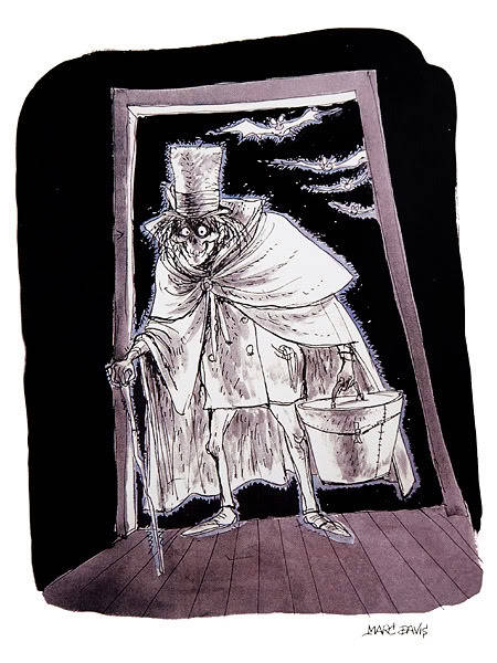 novocainelipstick:  Disney’s Haunted Mansion art and sketches by Marc Davis (1969)