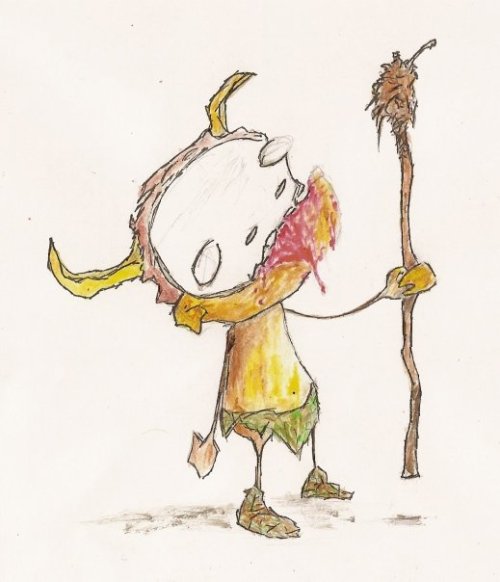 GoOngliek Tribal Child. An Oldie but a Goodie. Maybe I&rsquo;ll start drawing these dudes again. Let