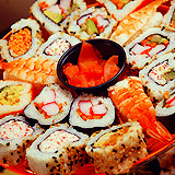 i could go for some sushi right now. 