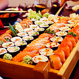 i could go for some sushi right now. 